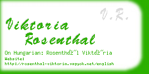 viktoria rosenthal business card